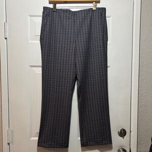 LOFT Black and White Straight Leg Pants